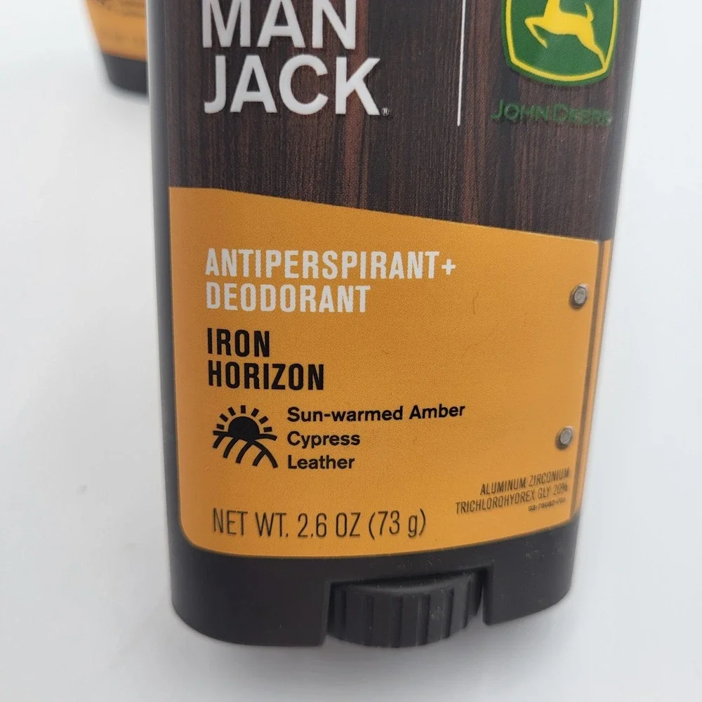 (2) Every Man Jack John Deere Iron Horizon Antiperspirant Deodorant 2.6oz